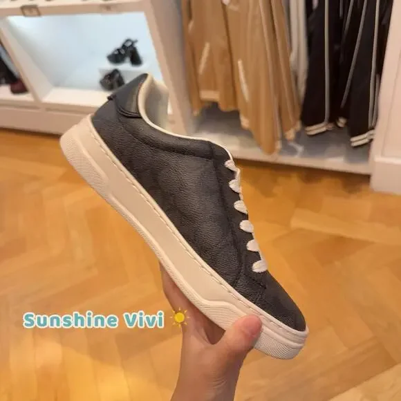 NEW COACH Women's High Line Sneaker Charcoal/Black CW970 us8 - Picture 3 of 12